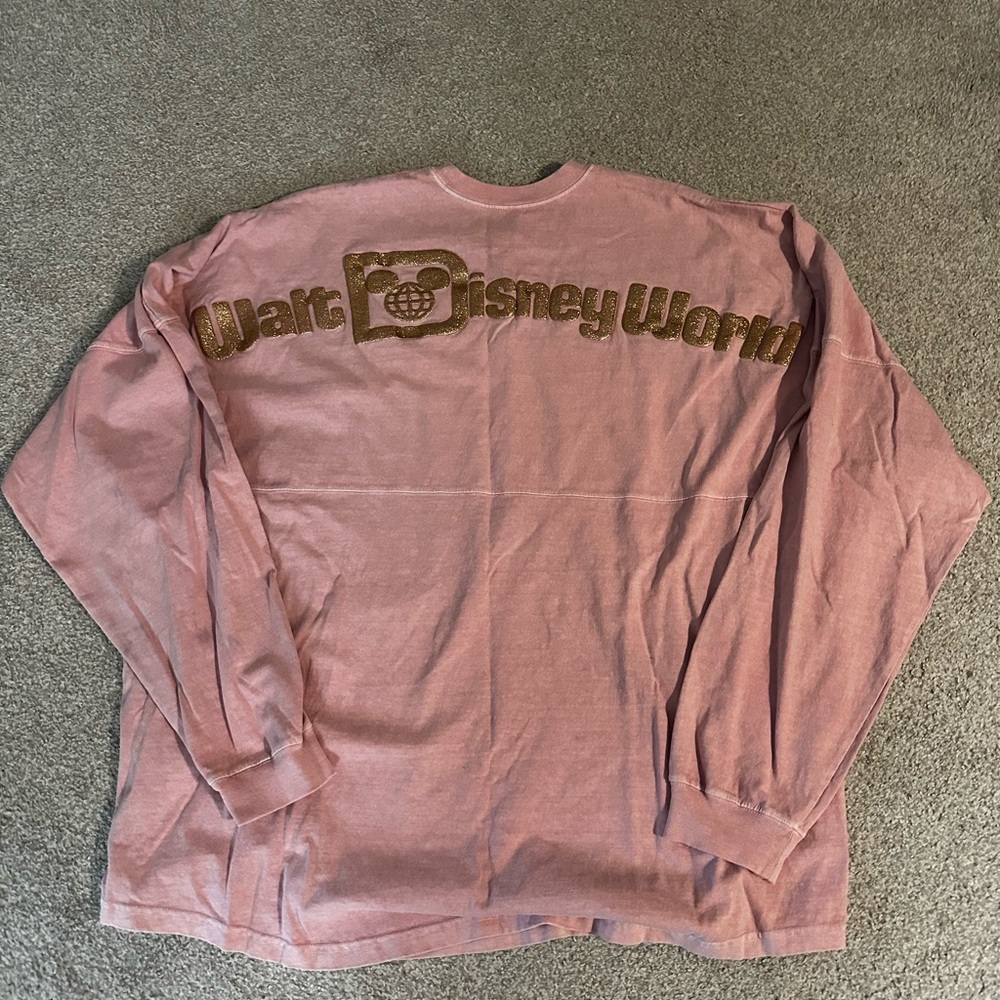 Disney Pink Long Sleeve with Gold Logo